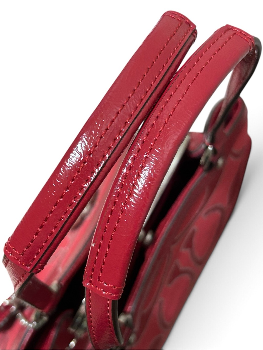 COACH Poppy Kisslock Lurex Signature C Jacquard w/Patent Leather Trim - Picture 5 of 13